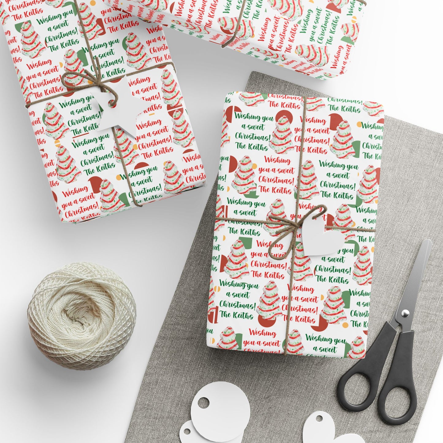 Customized Holiday Wrapping Paper, Festive Gift Wrap for Christmas, Eco-Friendly Gift Wrap, Merry Christmas Design, Seasonal Wrapping Papers