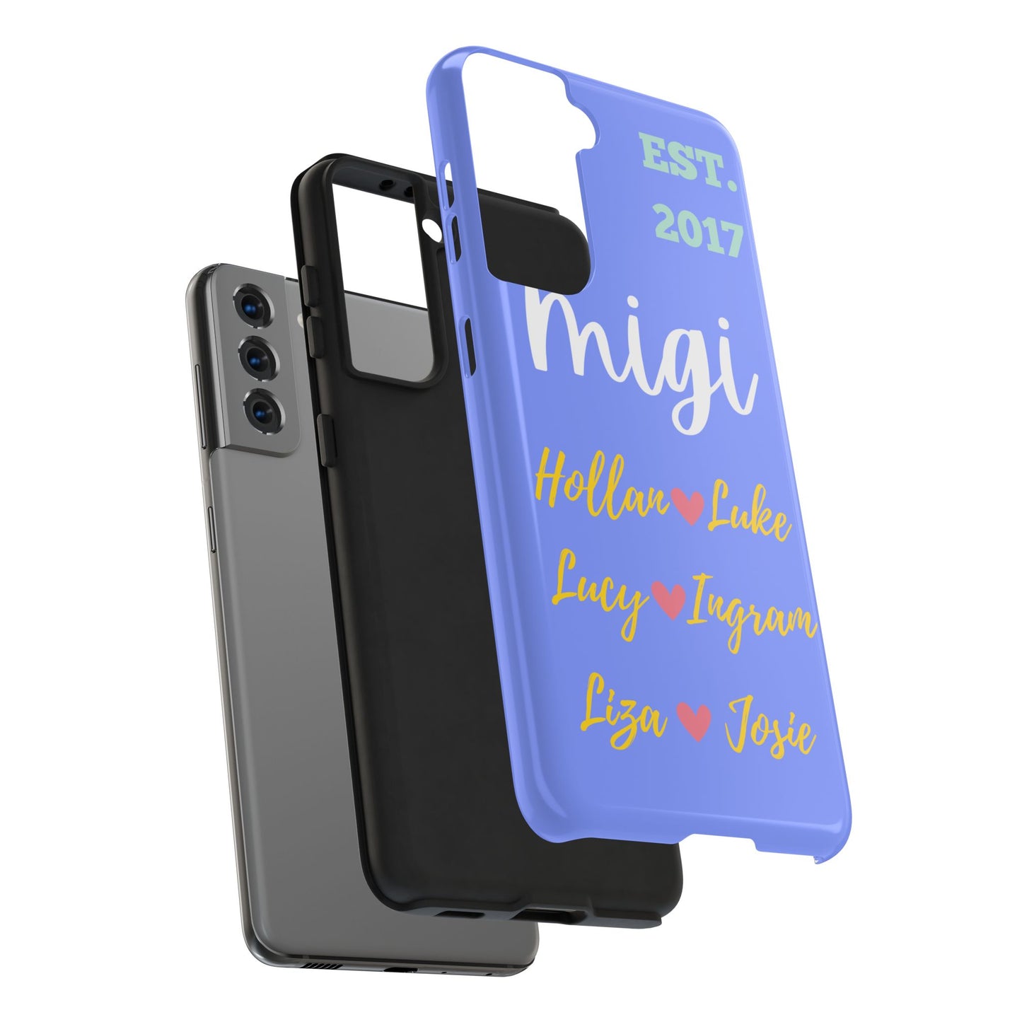 Personalized Tough Phone Case - EST. 2017 with Custom Names