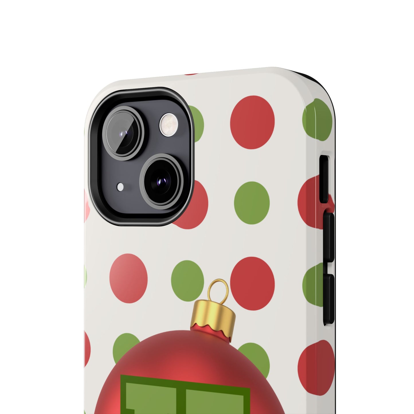 Personalized Holiday Tough Phone Case - Festive Ornament Design