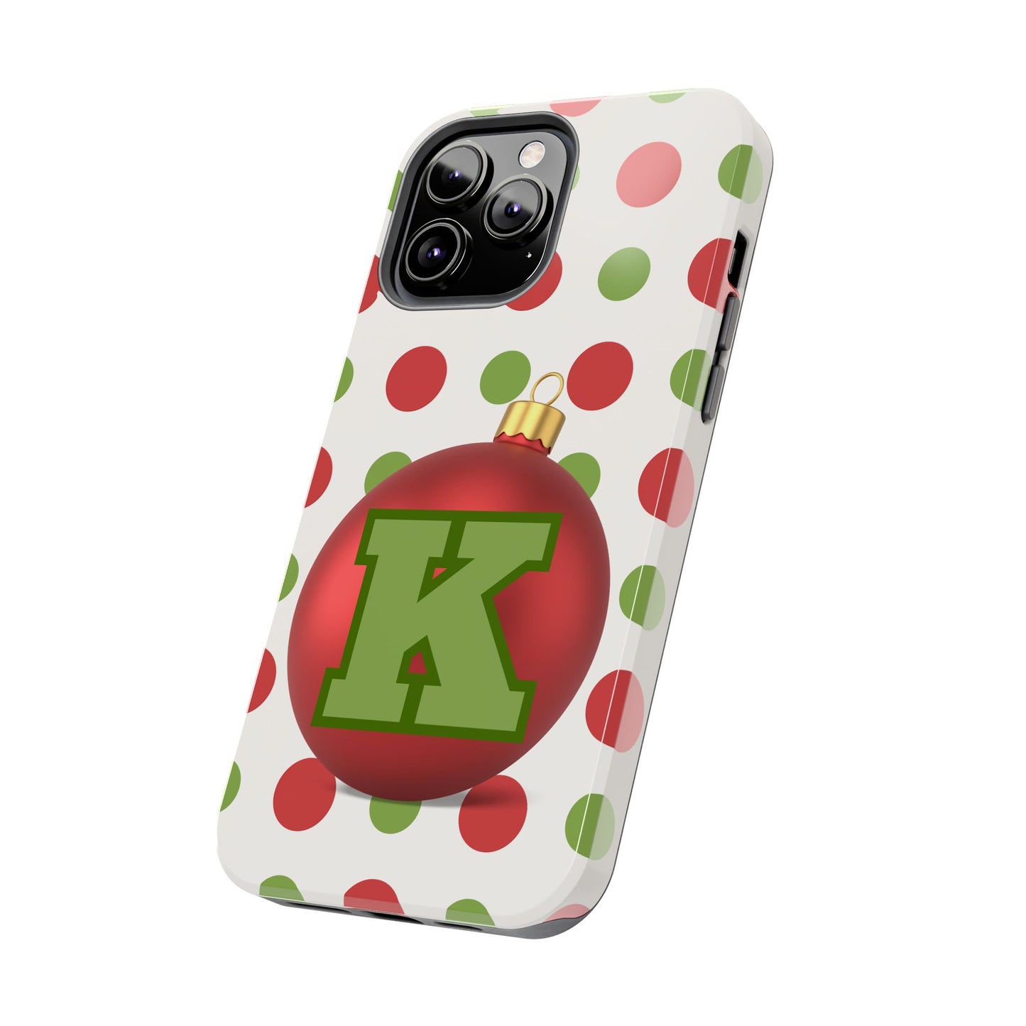 Personalized Holiday Tough Phone Case - Festive Ornament Design