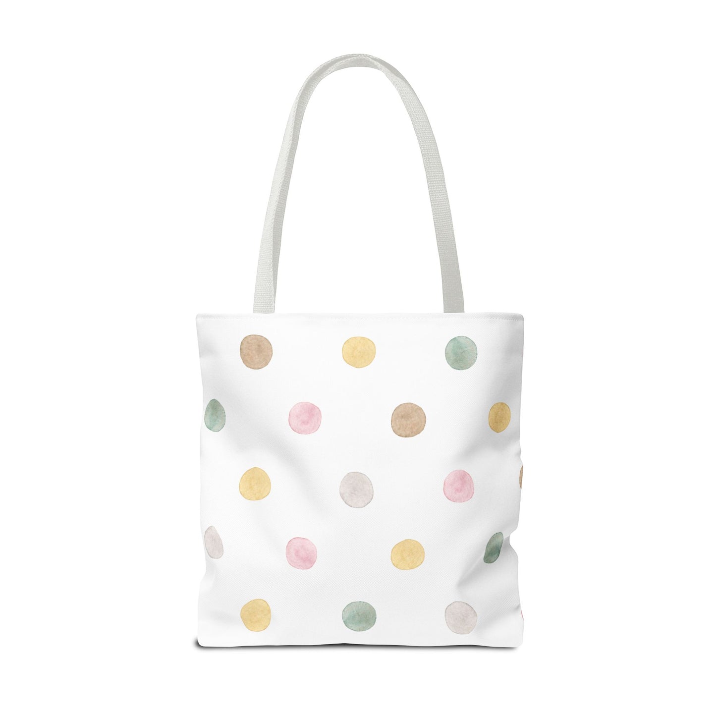 Personalized Polka Dot Tote Bag - Custom Name Bag for Everyday Use