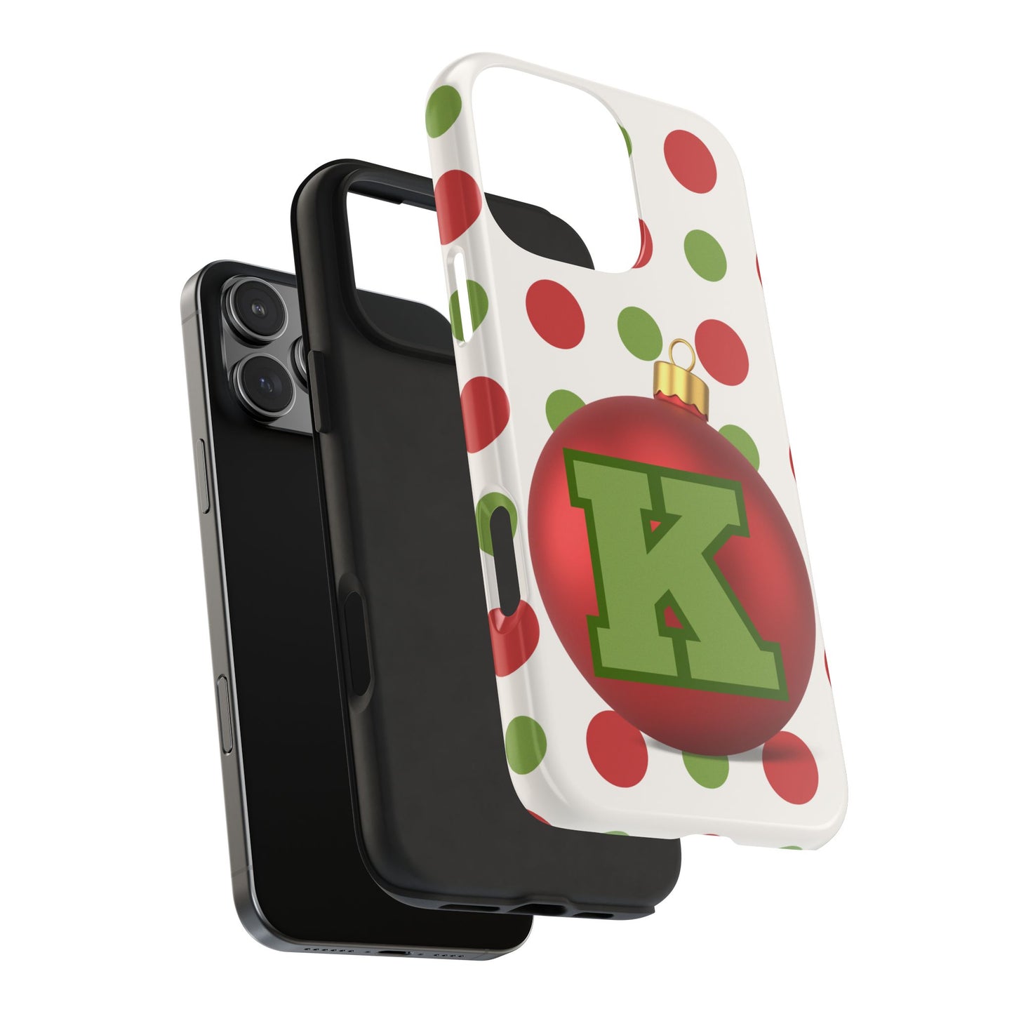 Personalized Holiday Tough Phone Case - Festive Ornament Design