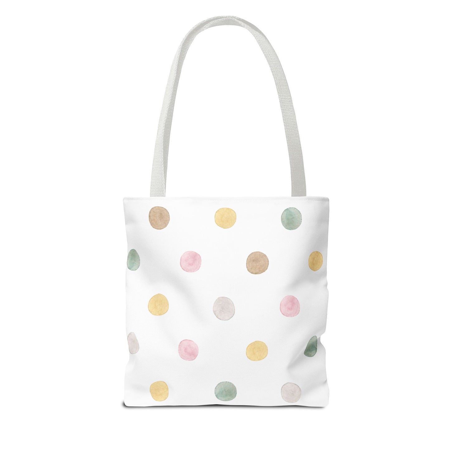 Personalized Polka Dot Tote Bag - Custom Name Bag for Everyday Use