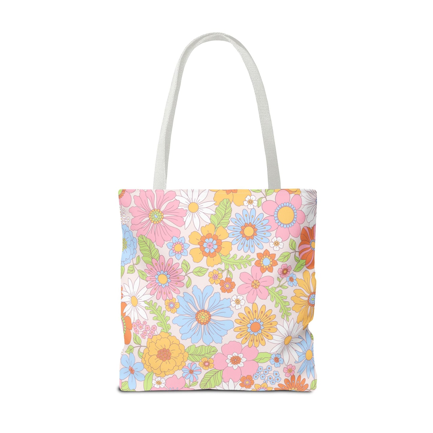 Personalized Floral Tote Bag - Custom Name Design for Everyday Use