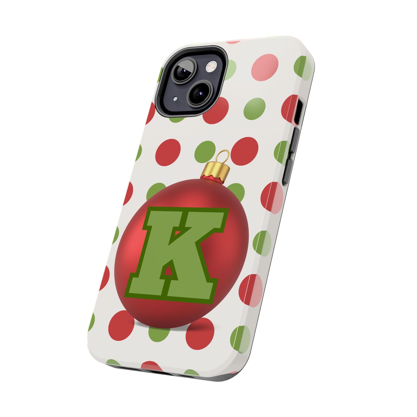 Personalized Holiday Tough Phone Case - Festive Ornament Design