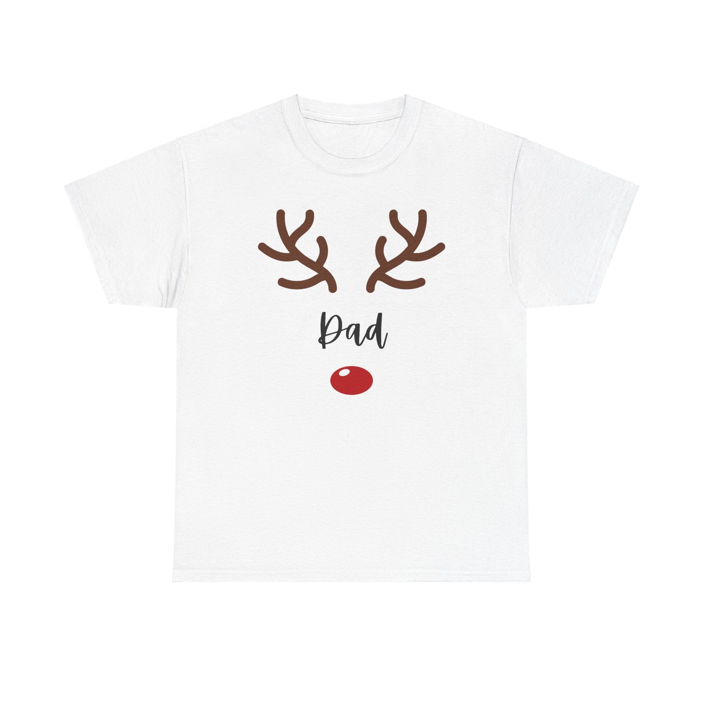 Dad Reindeer T-Shirt, Festive Christmas Tee, Holiday Gift for Dad, Cute Family Matching Outfit, Winter Wonderland Apparel