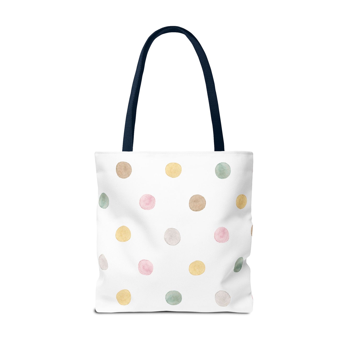 Personalized Polka Dot Tote Bag - Custom Name Bag for Everyday Use