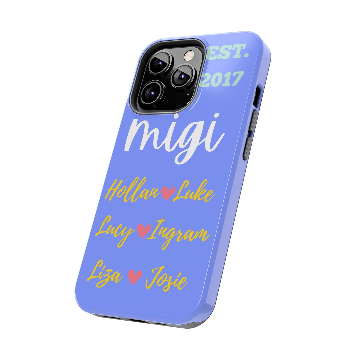 Personalized Tough Phone Case - EST. 2017 with Custom Names