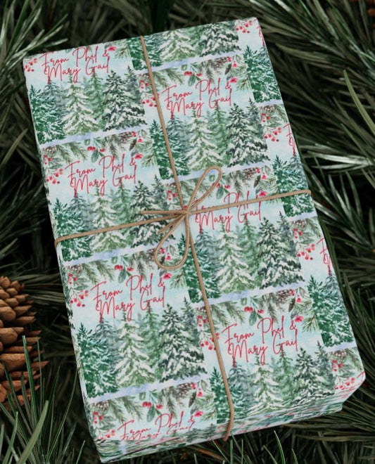 Festive Wrapping Paper for Holidays, Christmas Gift Wrap, Eco-Friendly Paper,  Unique Gift, Personalized Gift Wrap, Custom Christmas Wrap