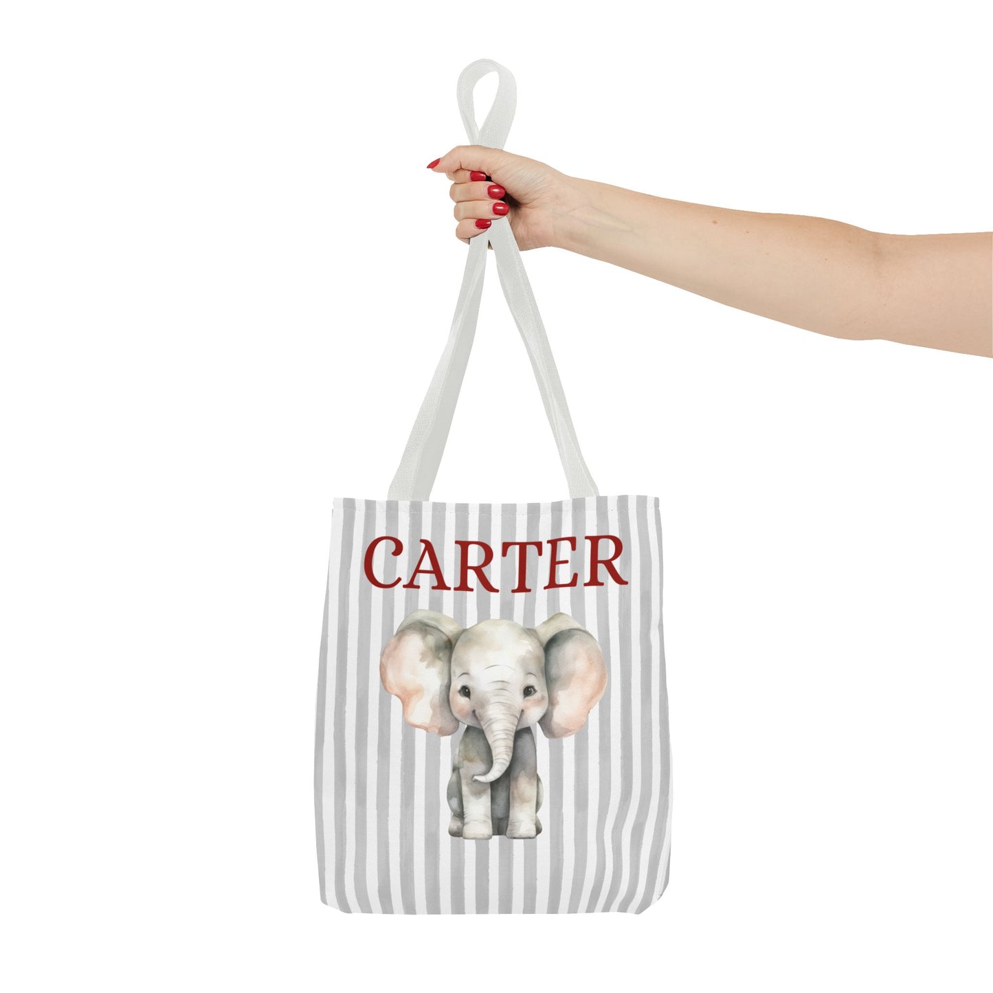 Personalized Elephant Tote Bag - Customizable Carter Design - Cute & Stylish for All Occasions