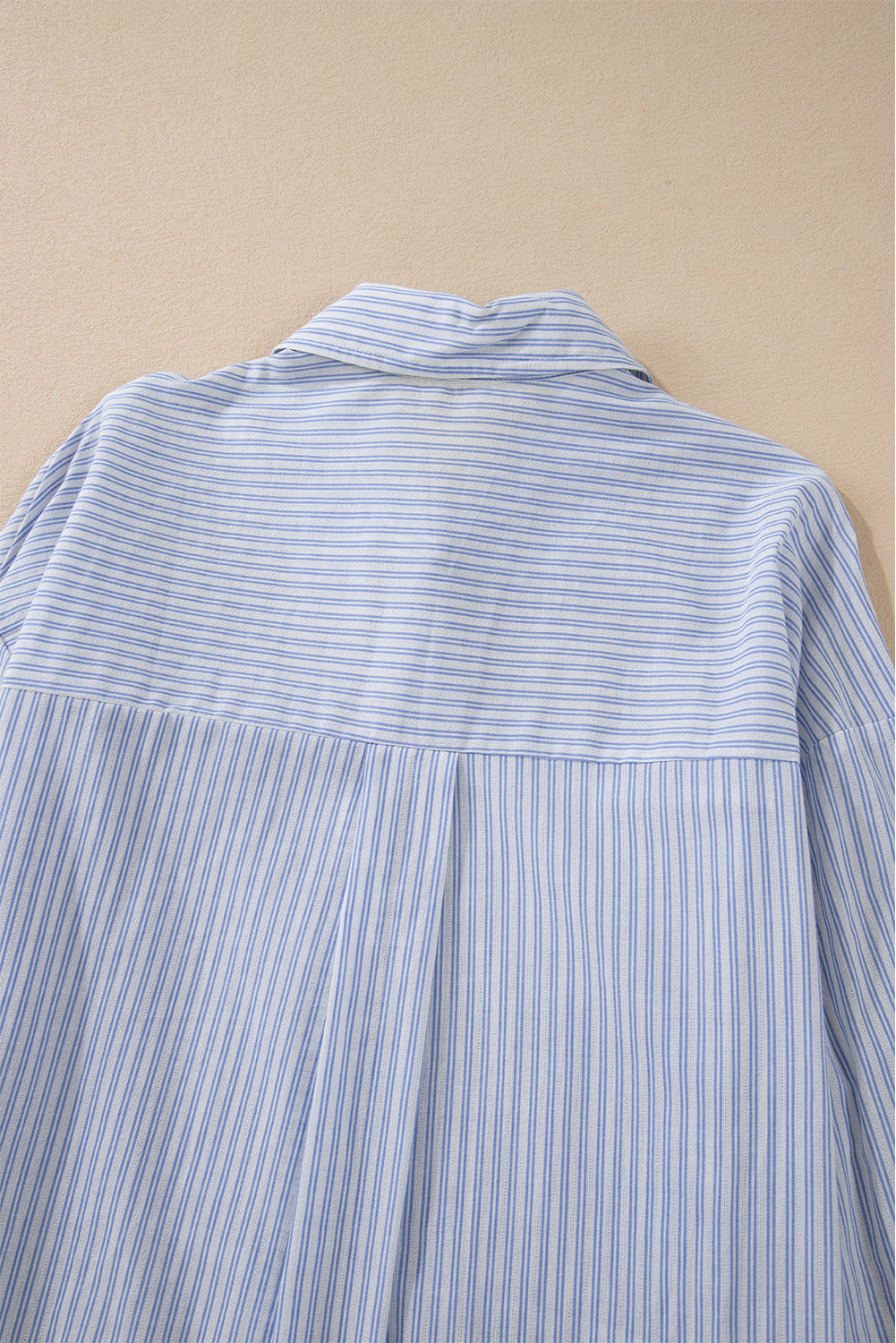 Sky Blue Stripe Striped Buttoned up Long Sleeve Shirt