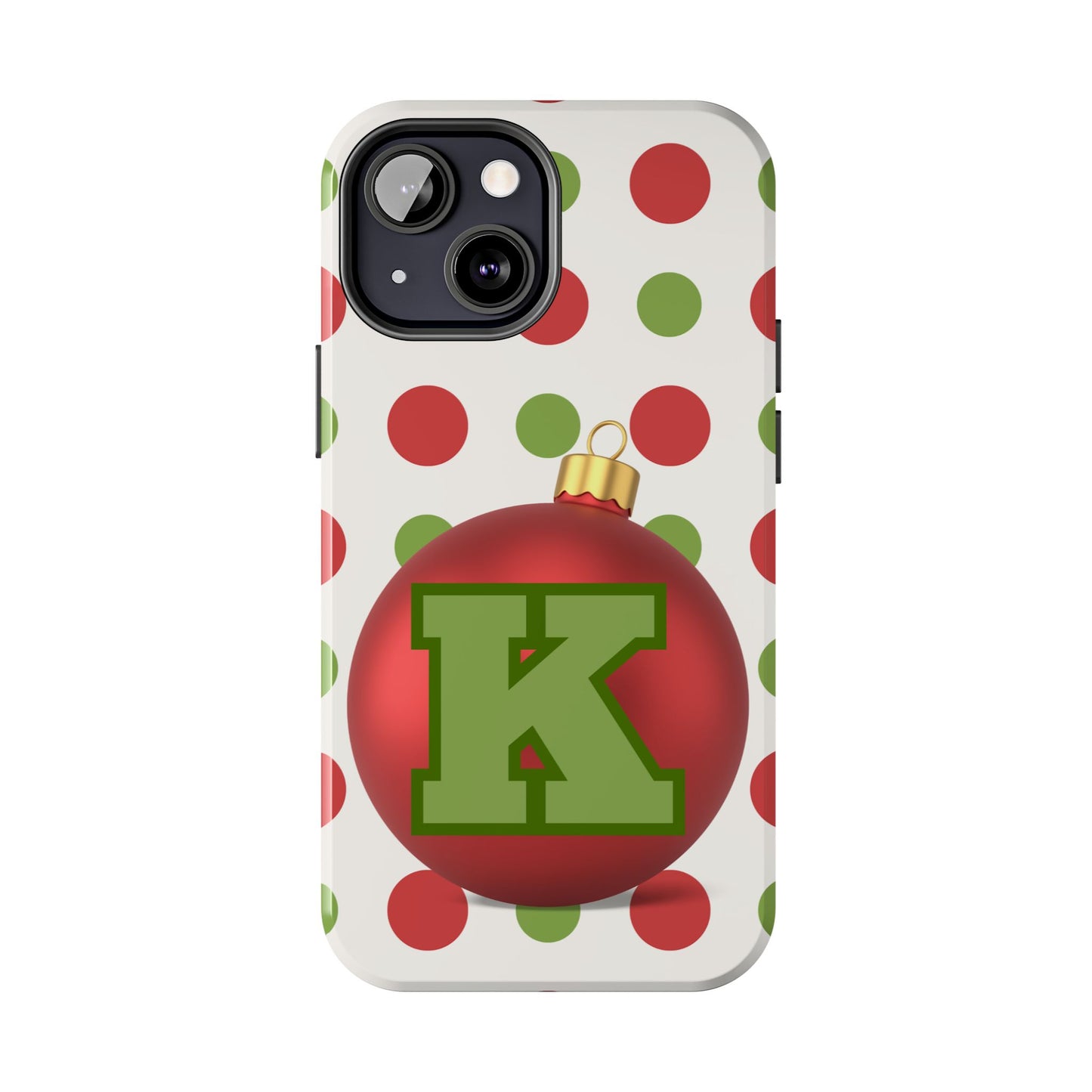 Personalized Holiday Tough Phone Case - Festive Ornament Design