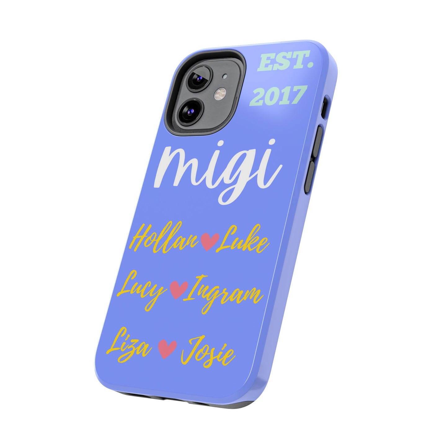 Personalized Tough Phone Case - EST. 2017 with Custom Names