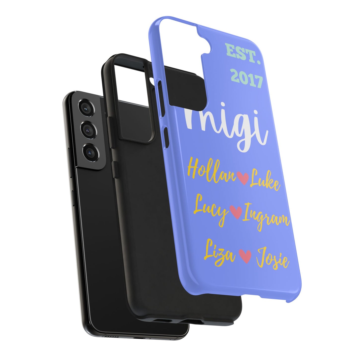 Personalized Tough Phone Case - EST. 2017 with Custom Names