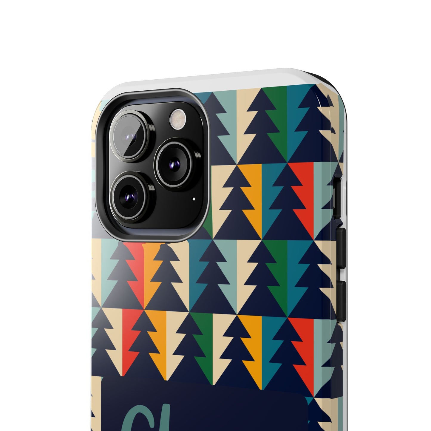 Personalized Tough Phone Case with Colorful Tree Design - Durable & Stylish