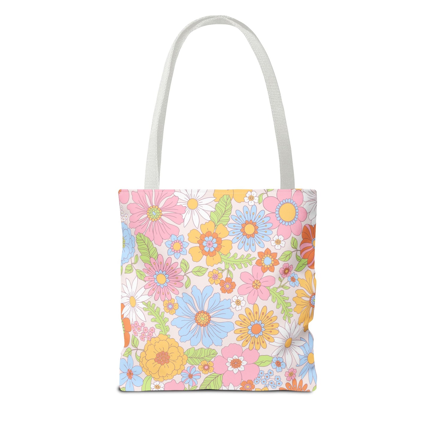 Personalized Floral Tote Bag - Custom Name Design for Everyday Use