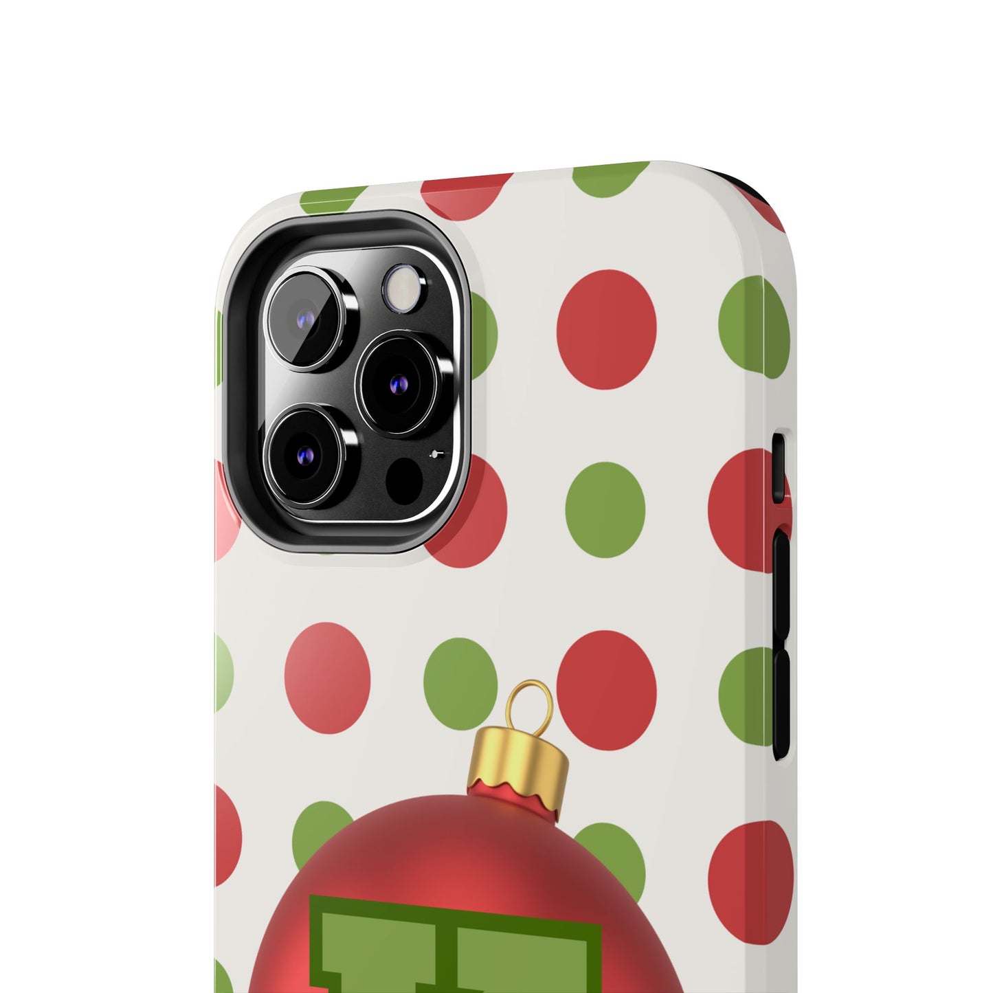 Personalized Holiday Tough Phone Case - Festive Ornament Design