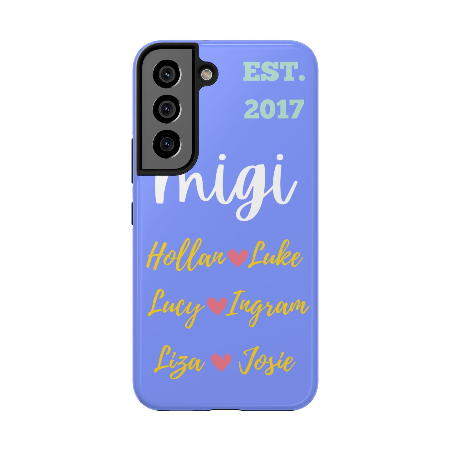 Personalized Tough Phone Case - EST. 2017 with Custom Names