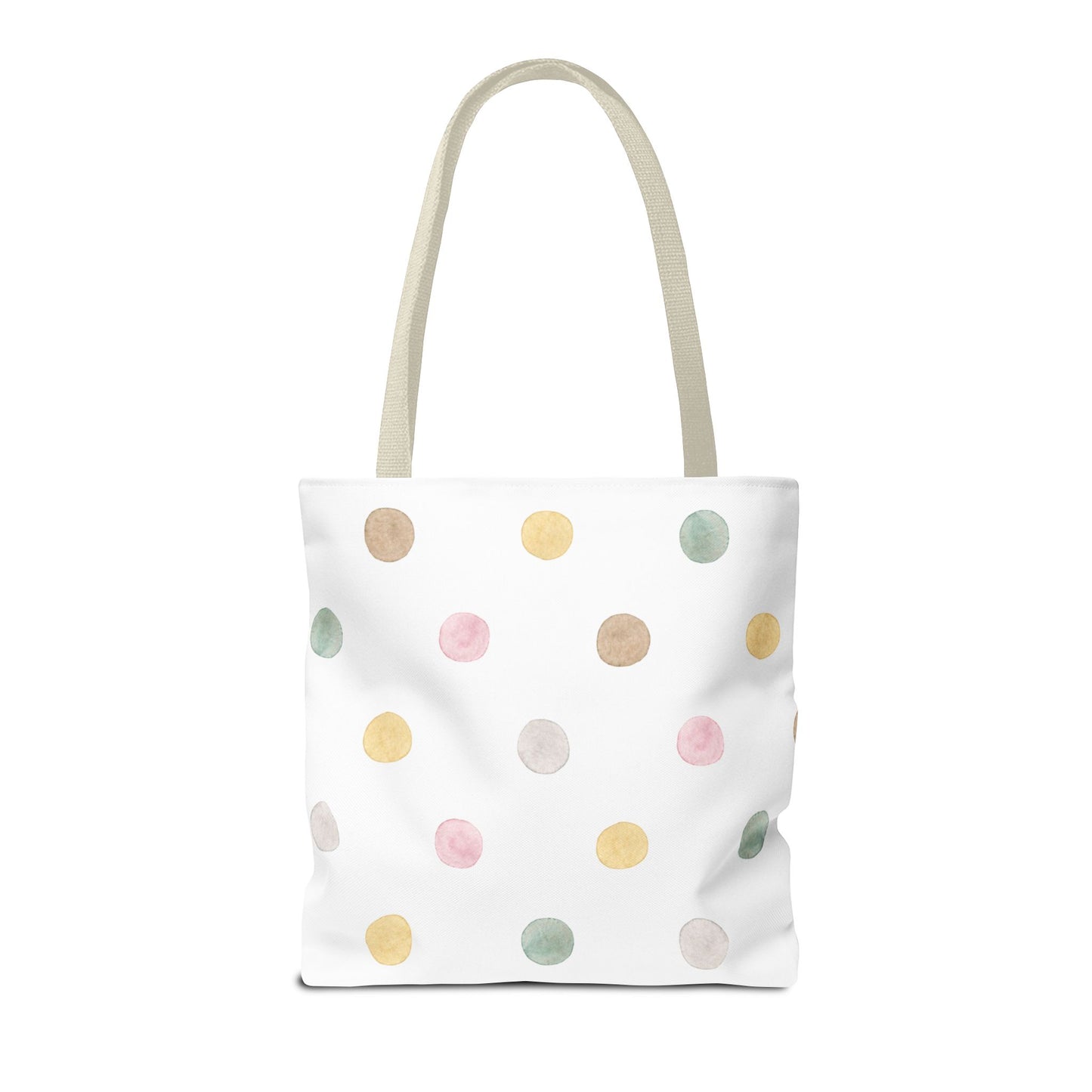 Personalized Polka Dot Tote Bag - Custom Name Bag for Everyday Use