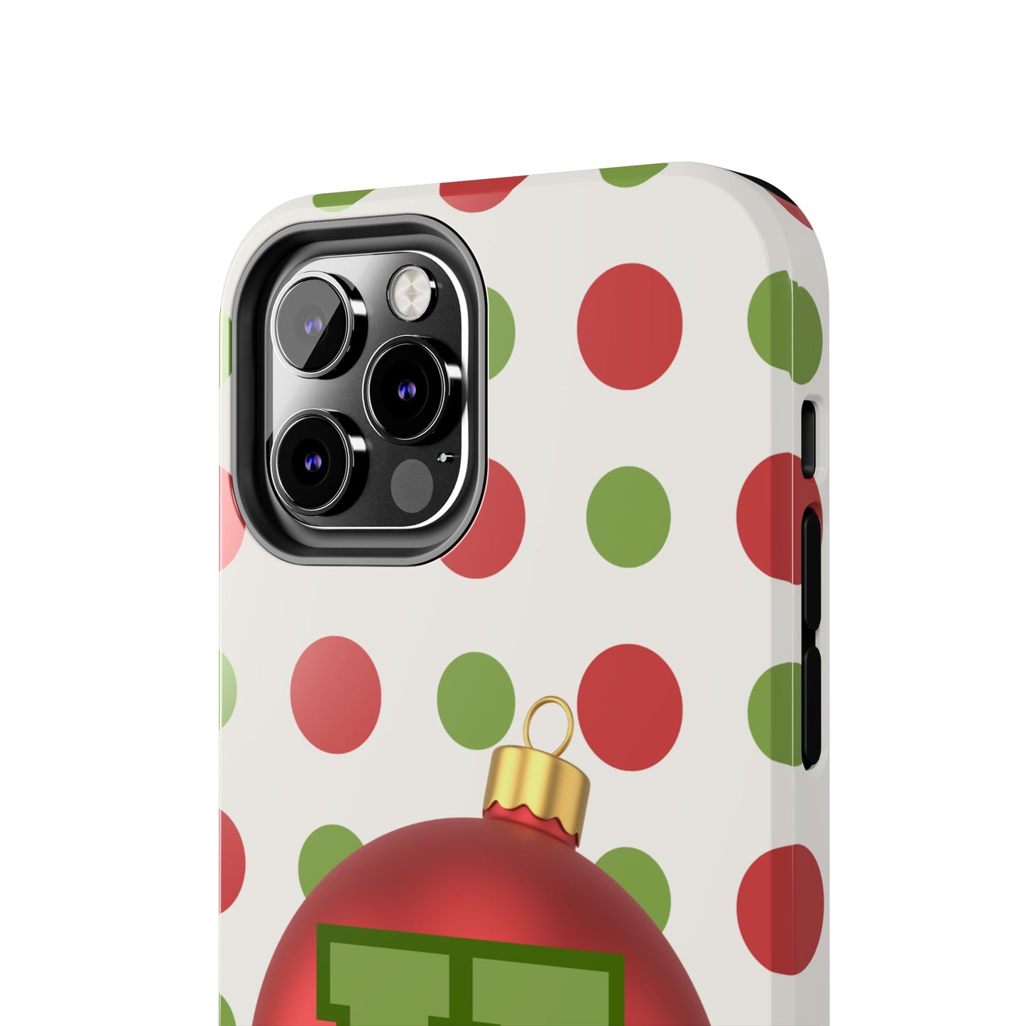 Personalized Holiday Tough Phone Case - Festive Ornament Design