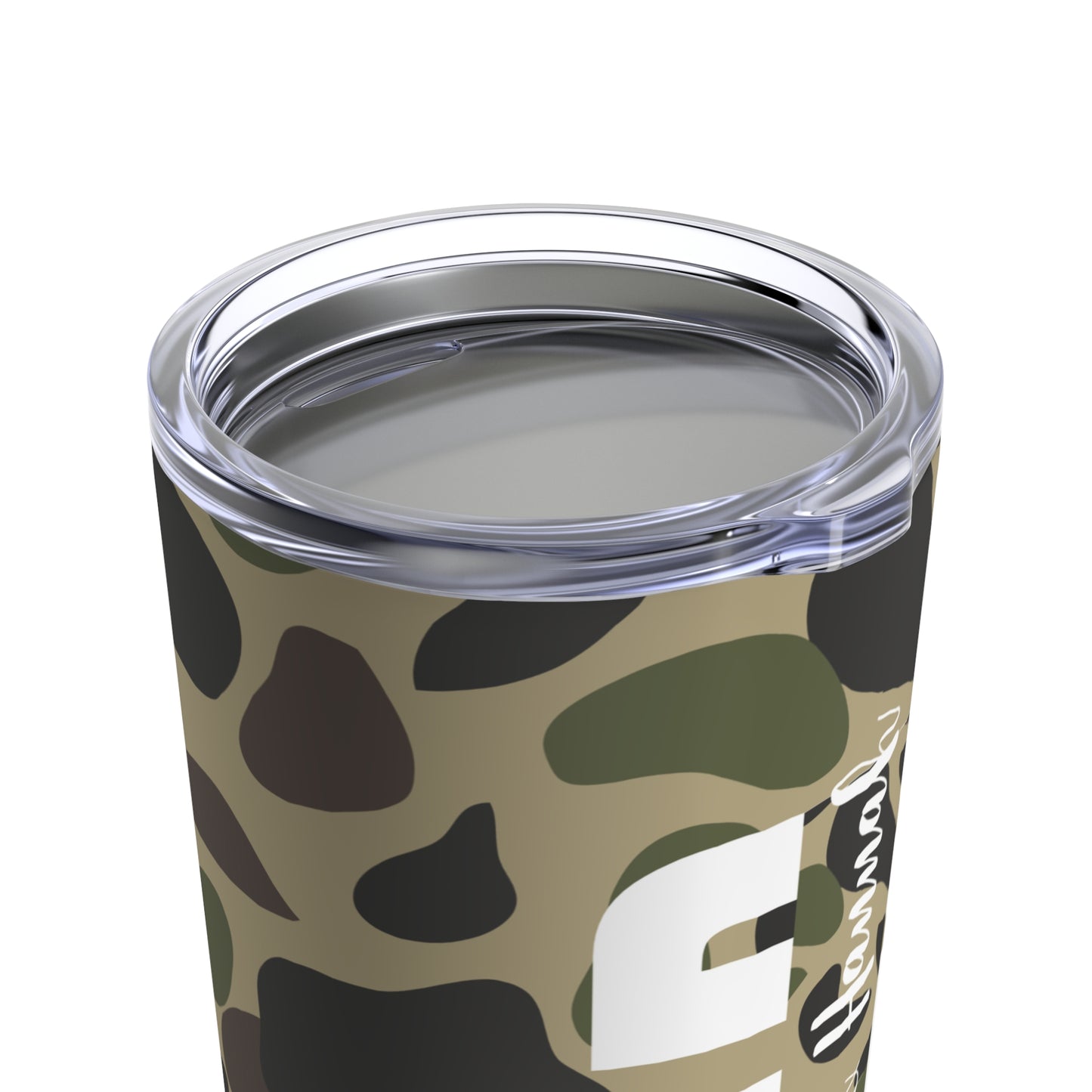 Customized Tumbler, Gift for Dad, Father's Day, 20oz Tumbler with Lid, Personalized Gift, Gift For Him, Camouflage, Hunter, Outdoorsman Gift