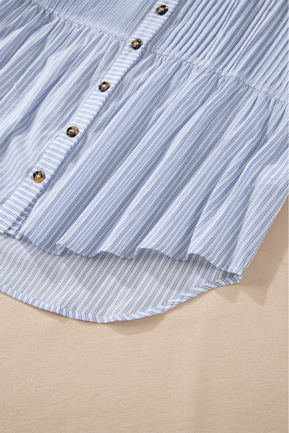 Sky Blue Stripe Striped Buttoned up Long Sleeve Shirt