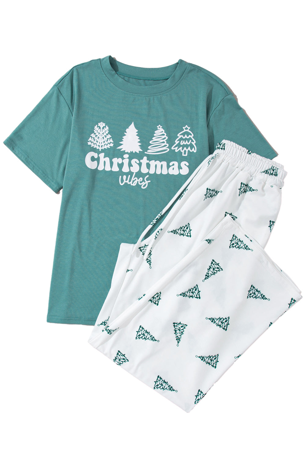 Skobeloff Christmas Tree Print Tee and Pants Lounge Set