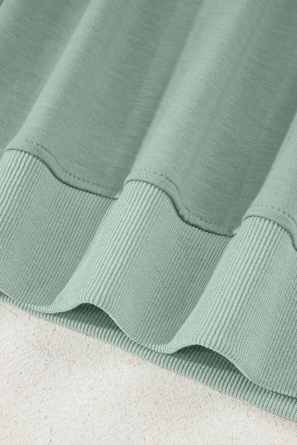 Clearly Aqua Floral Patched Half Sleeve Tunic Top