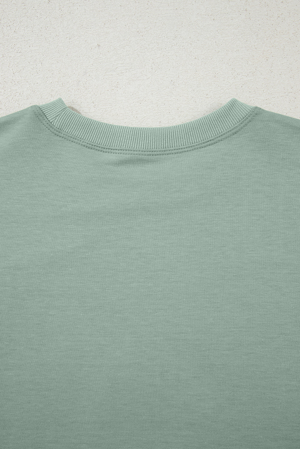 Clearly Aqua Floral Patched Half Sleeve Tunic Top